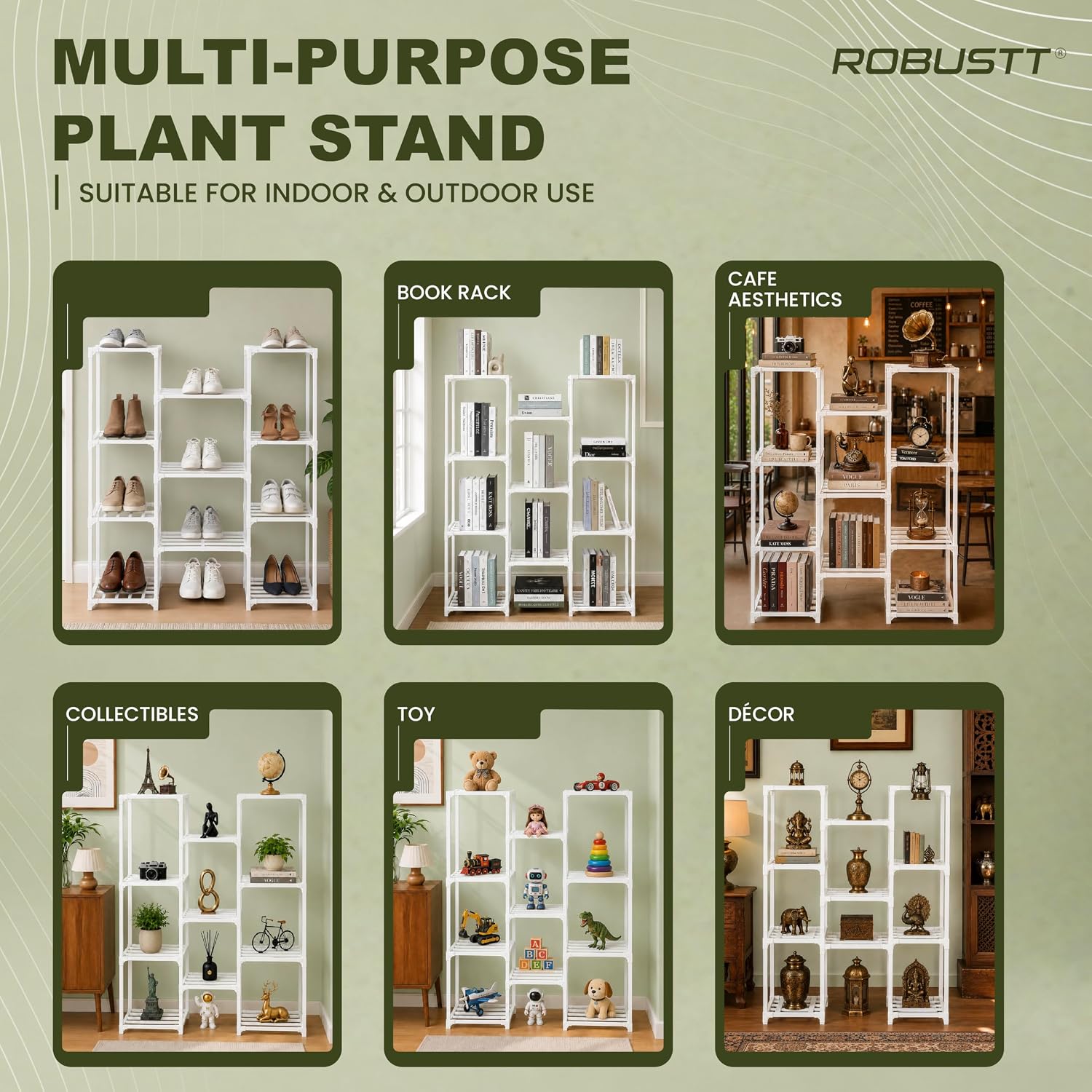 Robustt  Multi-purpose Plant stand suitable for indoor & outdoor use