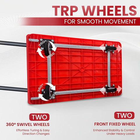 Heavy-Duty Foldable Platform Trolley with TRP Wheels
