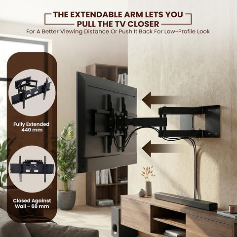 TV Wall Mount for 23-75 inch LEDs, LCDs