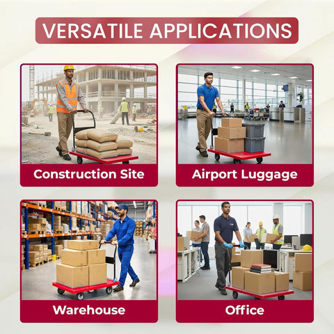 Trolley used at construction site, warehouse, office airport and more.