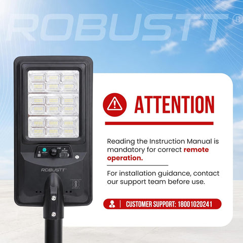 Solar LED Light for Outdoor Use | PIR Motion Sensor & Remote Control | Solar + USB Type-C Charging | 200W & 3000 Lumens