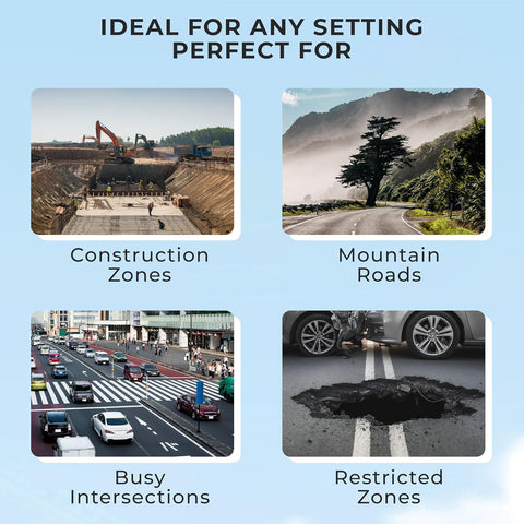 Robustt Solar Powered Traffic Road Street Route Indicator Guideboard Cross Light Direction Sign | IP65 Advanced Waterproof | High-Visibility LED with Easy Touch Control for Enhanced Road Safety