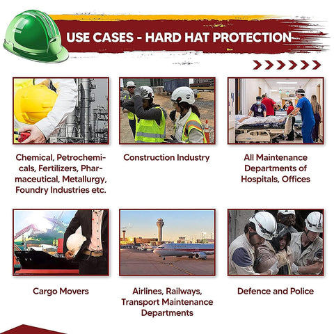 Robustt X Shree JEE Safety Helmet Executive Ratchet Type Adjustment, Protection for Outdoor Work Head Safety Hat with Sweat Band, Green