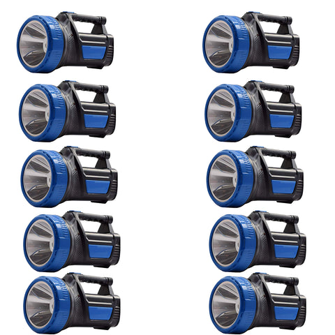 Robustt Search Light (75 watt, 500 Mtr Range) ABS Plastic Material Long Range Portable, Rechargeable High Brightness LED Torch Light (Assorted Color) DESIGN -2