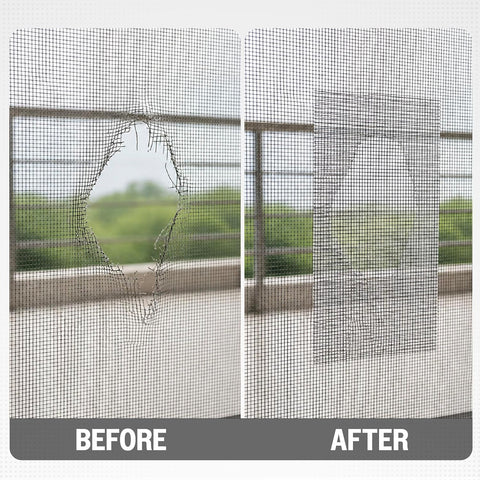 Window Screen Repair Mosquito Net Tape | Strong Adhesive Fiberglass Mesh Net Tape for Window Repair, Tents and Balcony | Mosquito Net Patch Tape for Torn and Damaged Screens