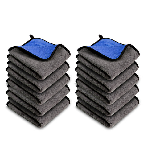 Robustt Multipurpose Microfiber Cleaning Towel Cloth (800 GSM, Blue)