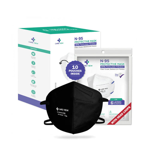 Careview N95 Mask Ear Loop Style, 6 Layered Filtration