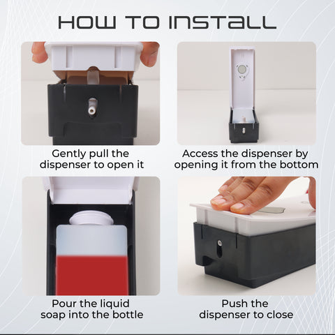 Robustt Manual Wall Mounted Liquid Soap Dispenser - White (200 ml)