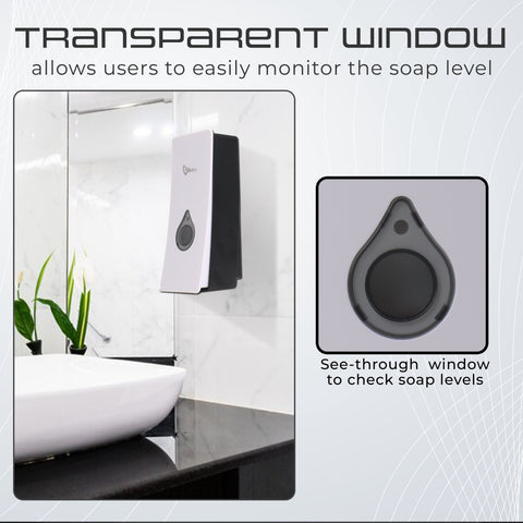 Robustt Manual Wall Mounted Liquid Soap Dispenser - White (200 ml)