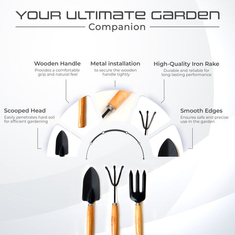 Robustt Transplanting Digging Weeding Planting Gardening Garden Tool Kits