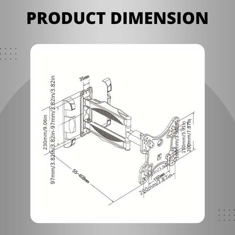 Robustt TV Wall Stand