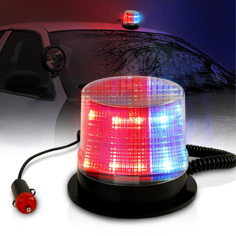 Robustt Emergency Safety Light (Red & Blue) | 12V LED Emergency Rotating Light