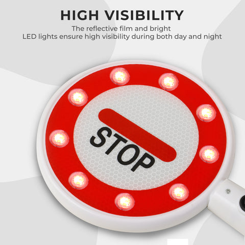 Remote Control Stop Sign Buy Traffic Stop/Go Handheld Sign Led Light | High Visibility – Robustt