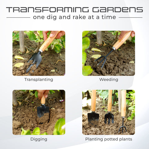 Robustt Transplanting Digging Weeding Planting Gardening Garden Tool Kits