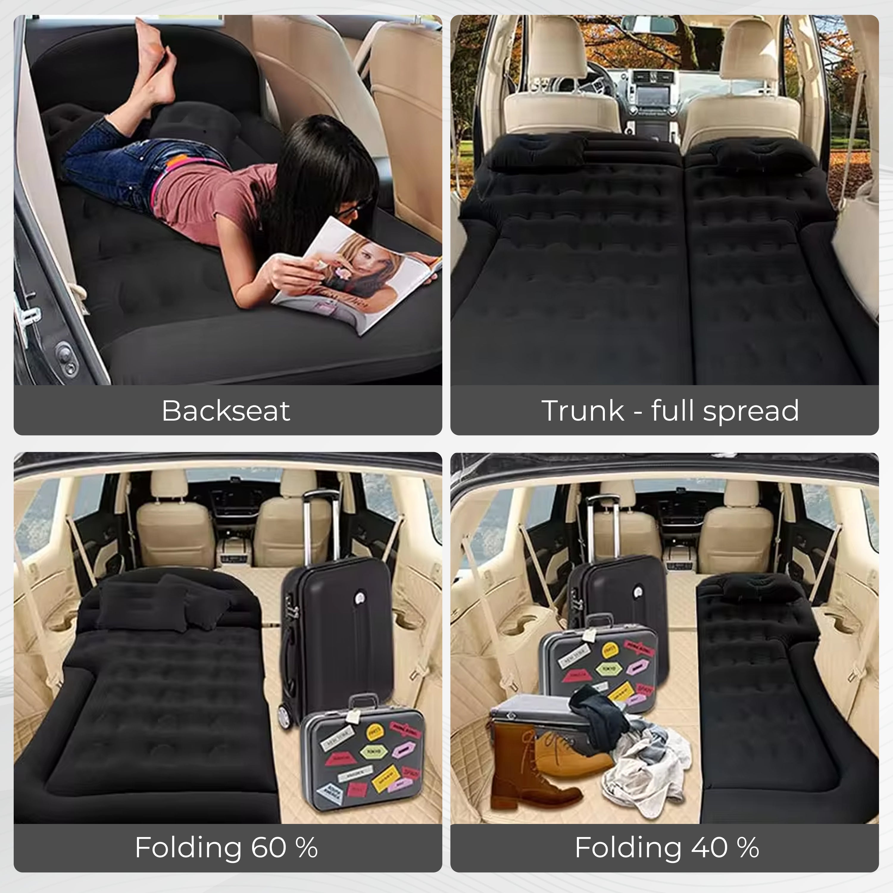 Buy SUV Car Inflatable Bed (Black) Online – Robustt