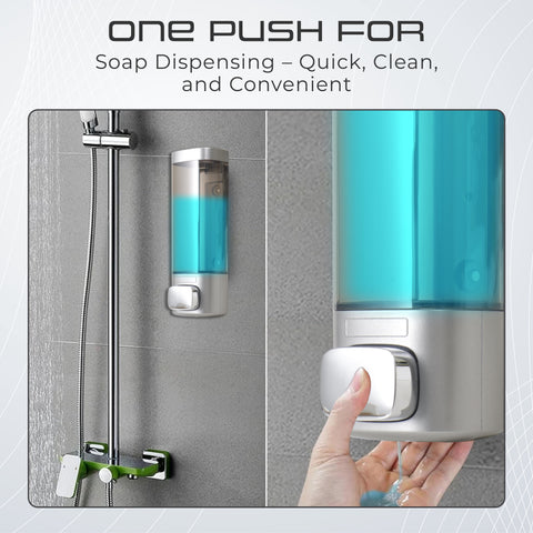 Robustt Wall Mount Liquid Soap Dispenser (Chrome, 200ML)