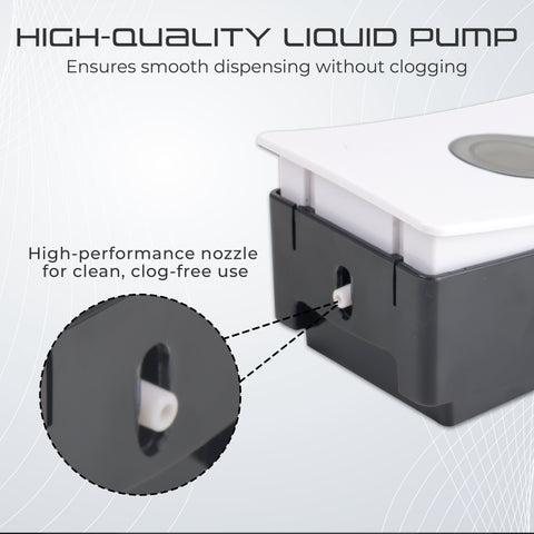 Robustt Manual Wall Mounted Liquid Soap Dispenser - White (200 ml)