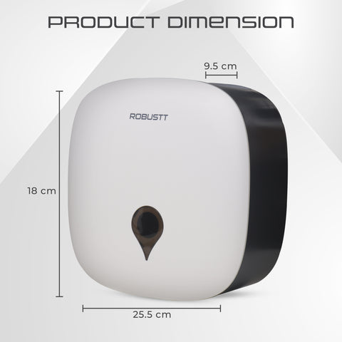 Robustt Wall-Mounted Jumbo Role Hand Towel Dispenser - White