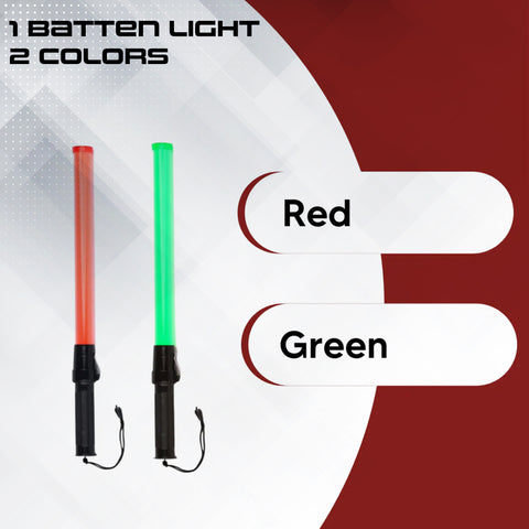 Robust 12 Inch Non Rechargeable Baton light (Set of 1) and Reflective Jacket (Pack of 5) Combos Set
