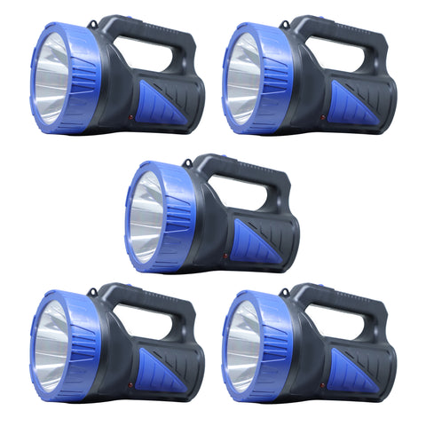 Robustt Search Light (75 watt, 500 Mtr Range) ABS Plastic Material Long Range Portable, Rechargeable High Brightness LED Torch Light (Assorted Color) DESIGN -2