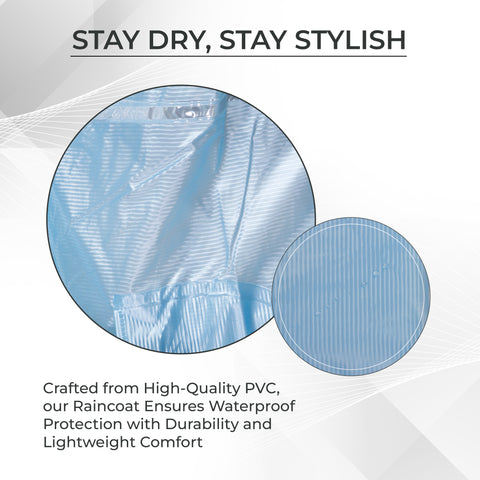 Robustt Unisex Waterproof Rain Suit Sky Blue