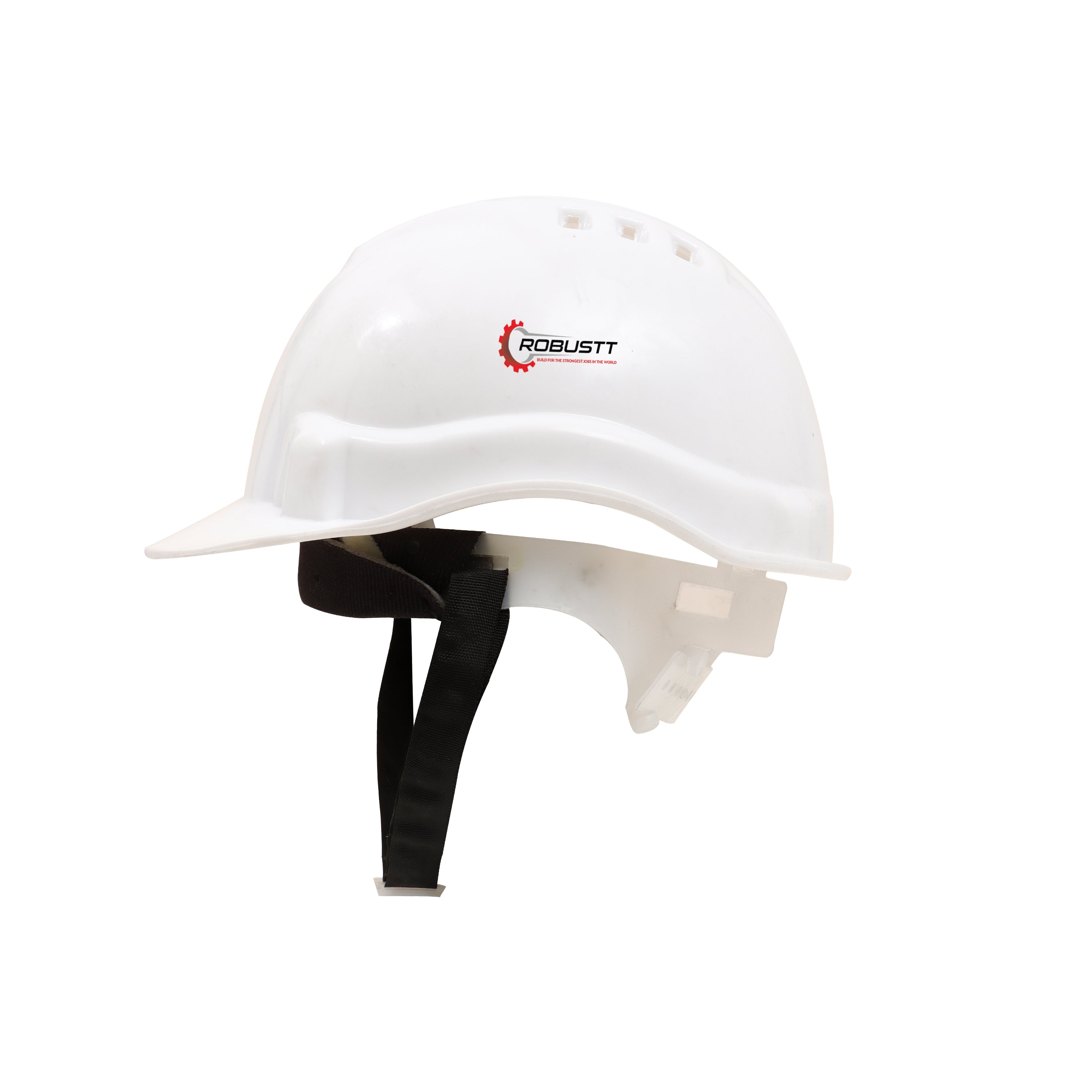 White safety helmet