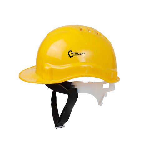 Yellow safety helmet