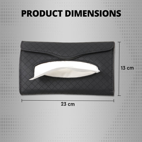 Robustt Car Sun Visor Tissue Holder - Black