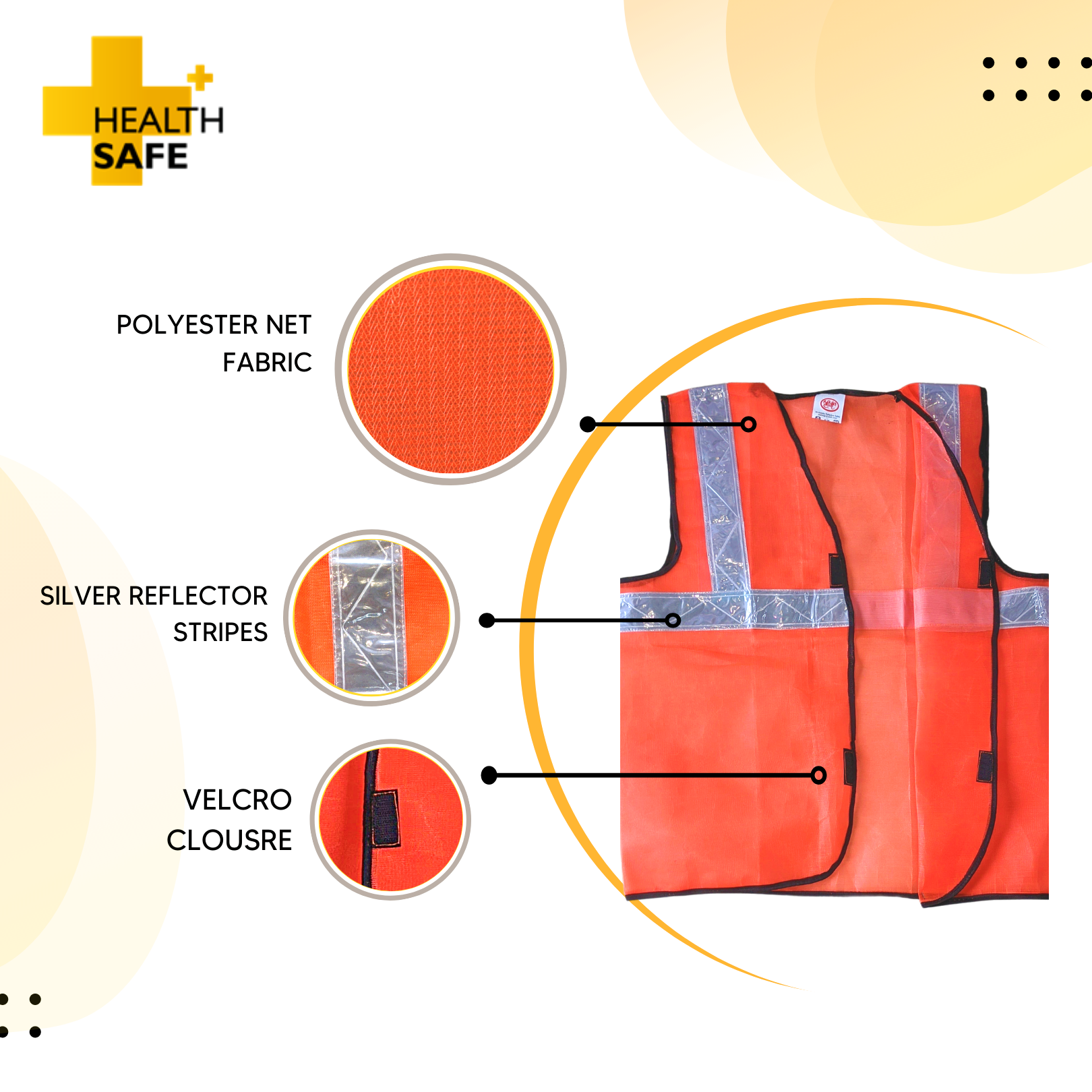 Buy Orange Safety Reflective Jackets | V-Neck Jackets – Robustt