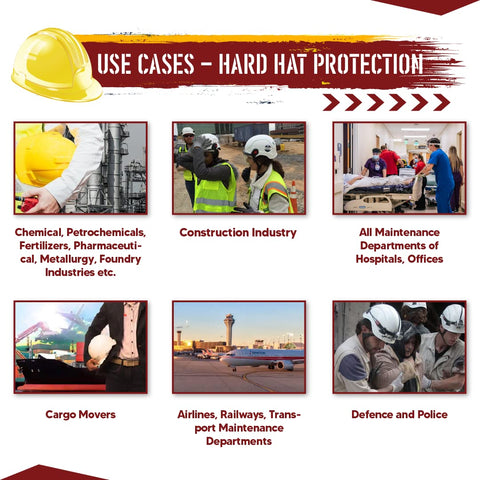 Robustt X Shree JEE Nape Type Adjustment-Safety Helmet, Construction Helmet, Protection For Outdoor Work Head Safety Hat