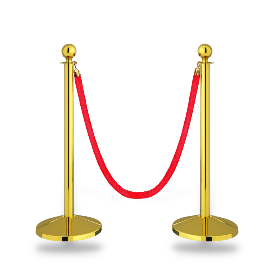 Buy Luxury Golden Queue Manager with Red Velvet Rope – Robustt