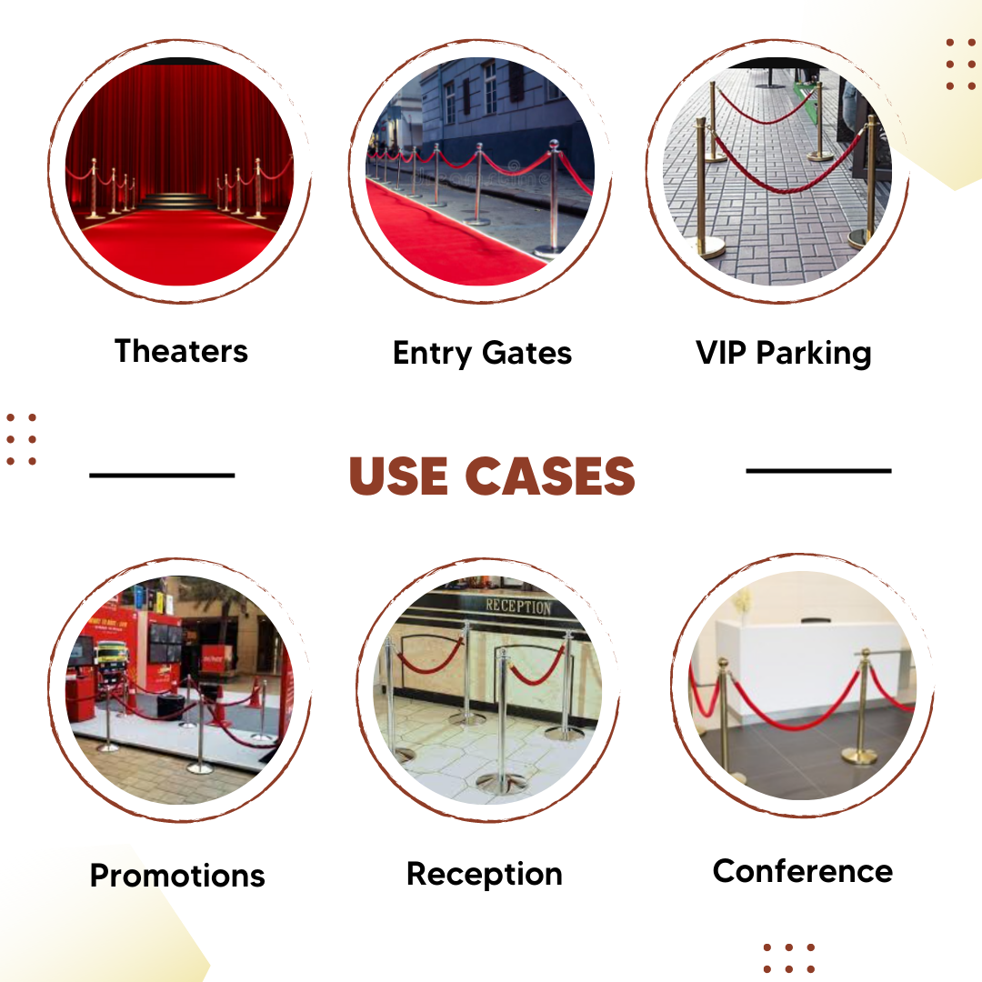 Queue Manager Red Rope Buy Golden Queue Manager with Red Velvet Rope – 900mm – Robustt