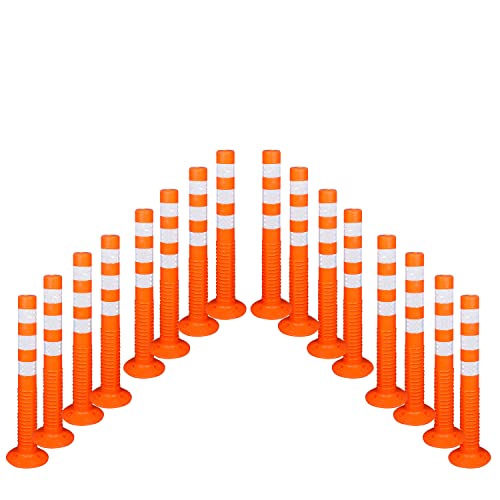 Buy Flexible Spring Post With 3 Reflective Tapes (Orange & Yellow ...