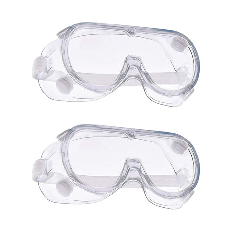 Robustt Safety Goggles (Transparent ) for Chemical Protection with an Adjustable Strap and Minimum Lens Fogging