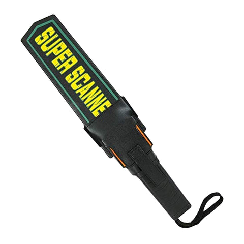 Robustt High Sensitivity Hand Held Metal Detector Leather case on Handle with Battery Included Alarm Mode -Sound, Vibration & Led Lights for Malls,  Airports, Railway Stations, Banks