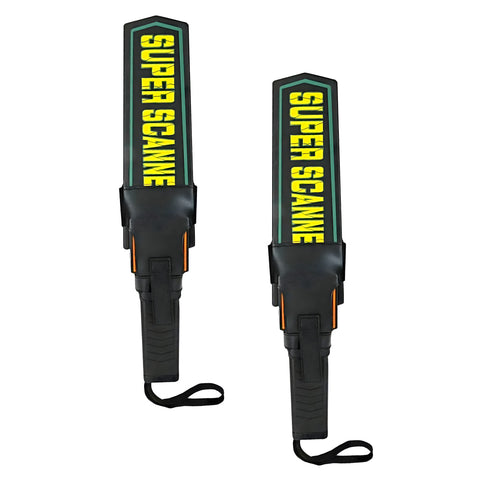 Robustt High Sensitivity Hand Held Metal Detector Leather case on Handle with Battery Included Alarm Mode -Sound, Vibration & Led Lights for Malls,  Airports, Railway Stations, Banks